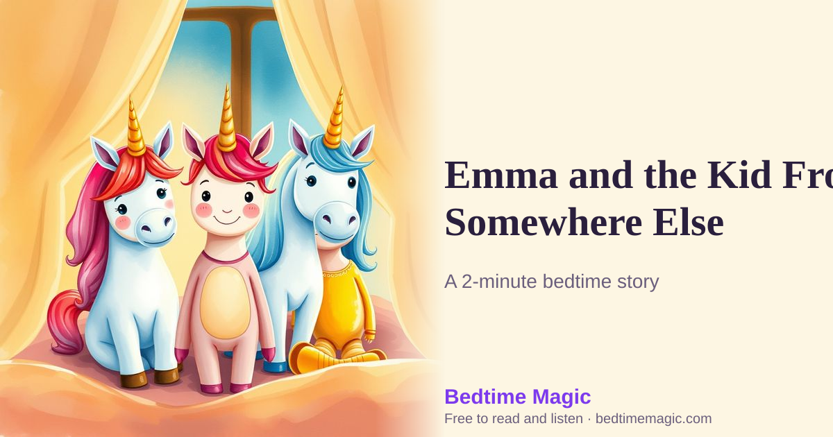 Illustration for Emma and the Kid From Somewhere Else