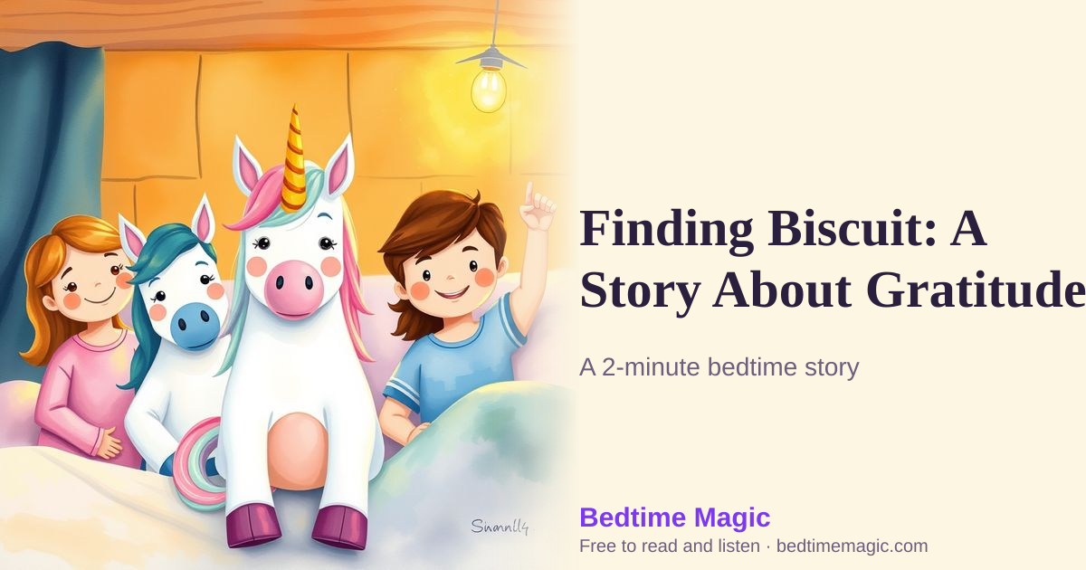 Illustration for Finding Biscuit: A Story About Gratitude