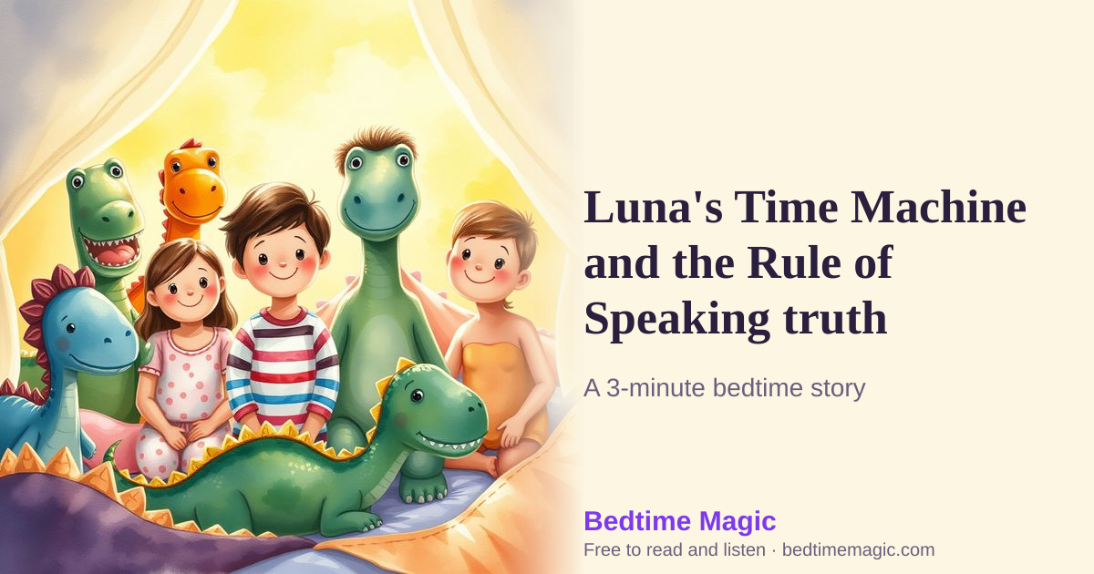 Illustration for Luna's Time Machine and the Rule of Speaking truth