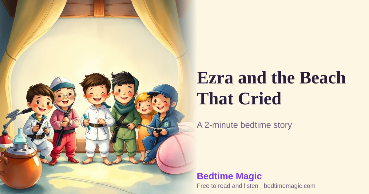 Illustration for Ezra and the Beach That Cried
