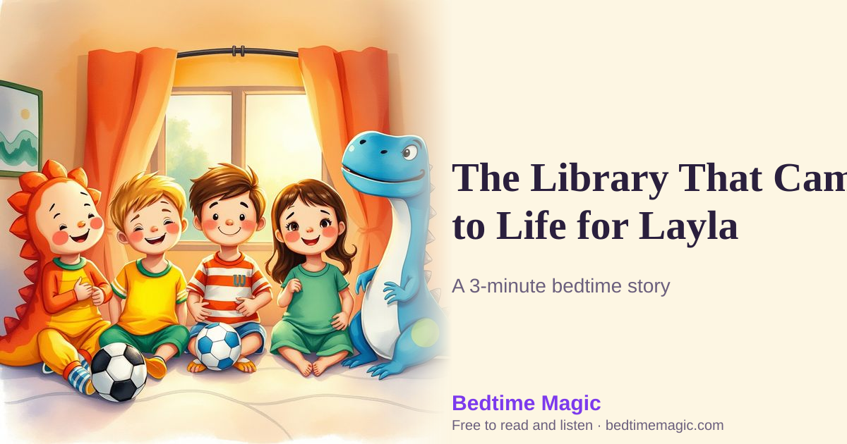 Illustration for The Library That Came to Life for Layla