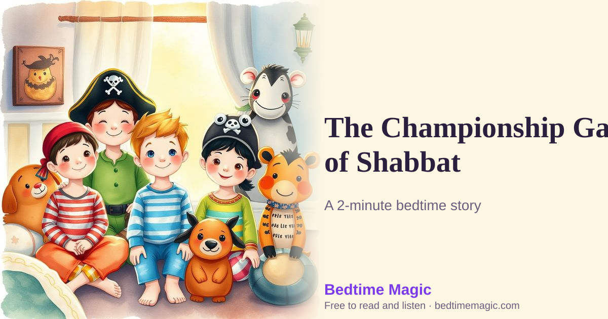 Illustration for The Championship Game of Shabbat