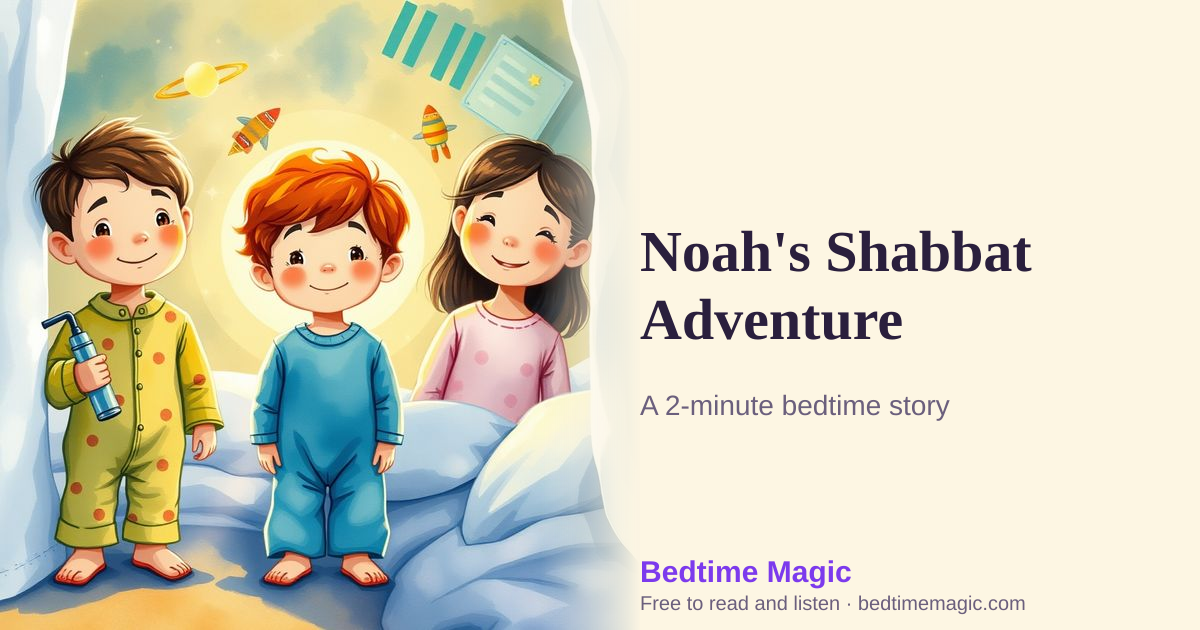 Illustration for Noah's Shabbat Adventure
