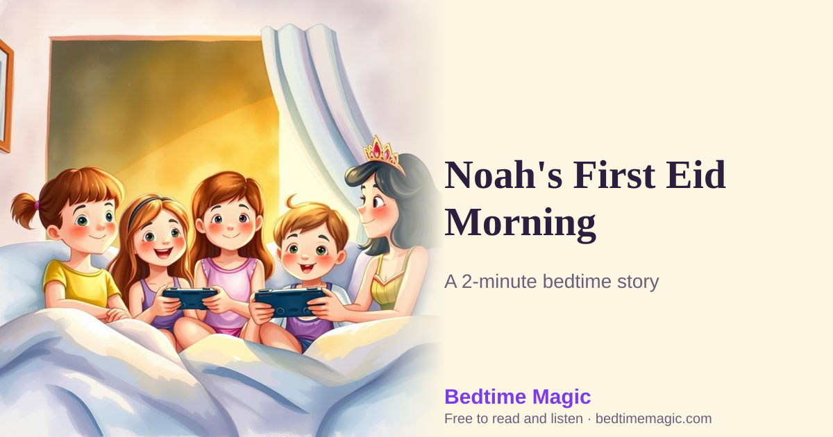 Illustration for Noah's First Eid Morning