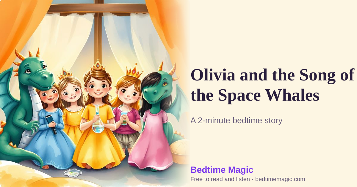 Illustration for Olivia and the Song of the Space Whales