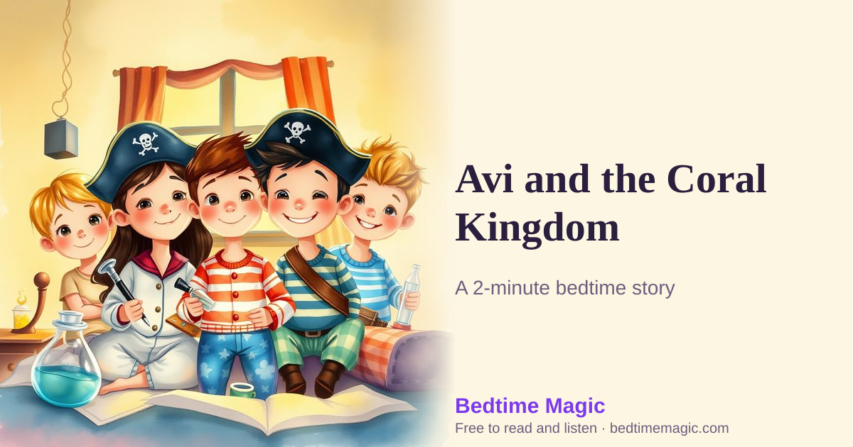 Illustration for Avi and the Coral Kingdom