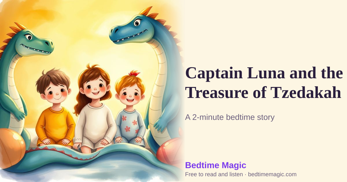 Illustration for Captain Luna and the Treasure of Tzedakah