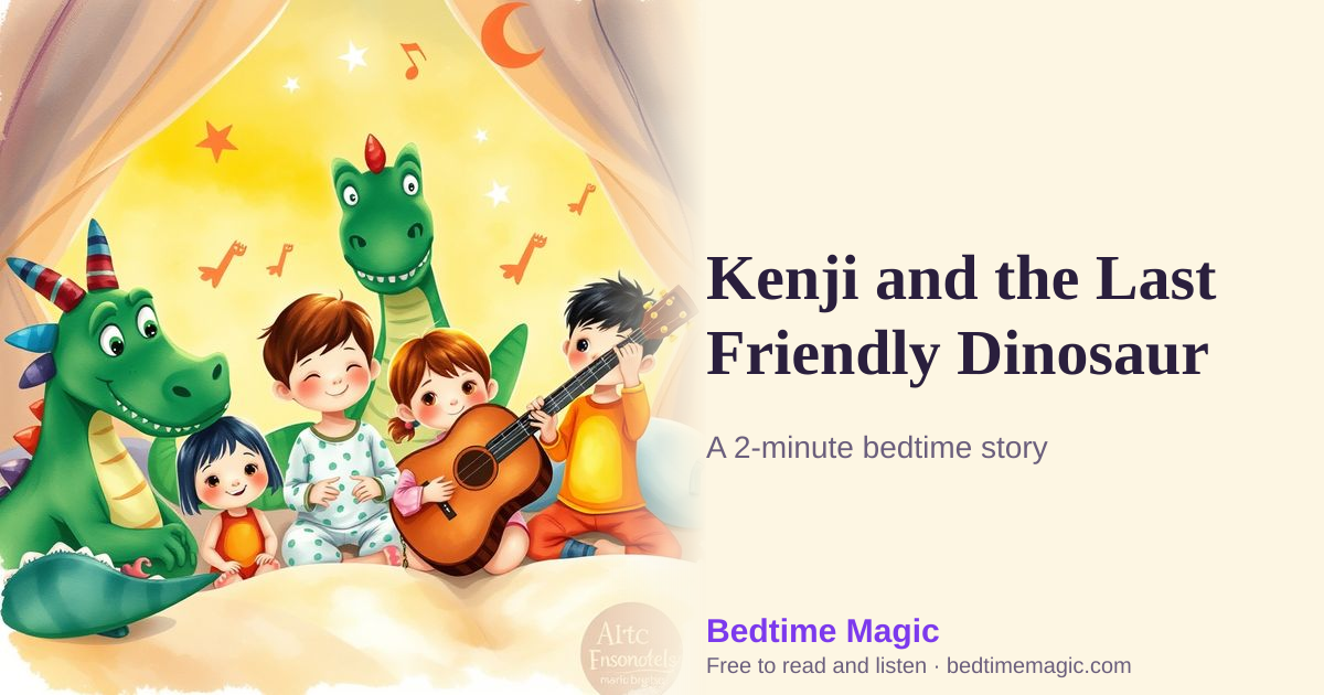 Illustration for Kenji and the Last Friendly Dinosaur