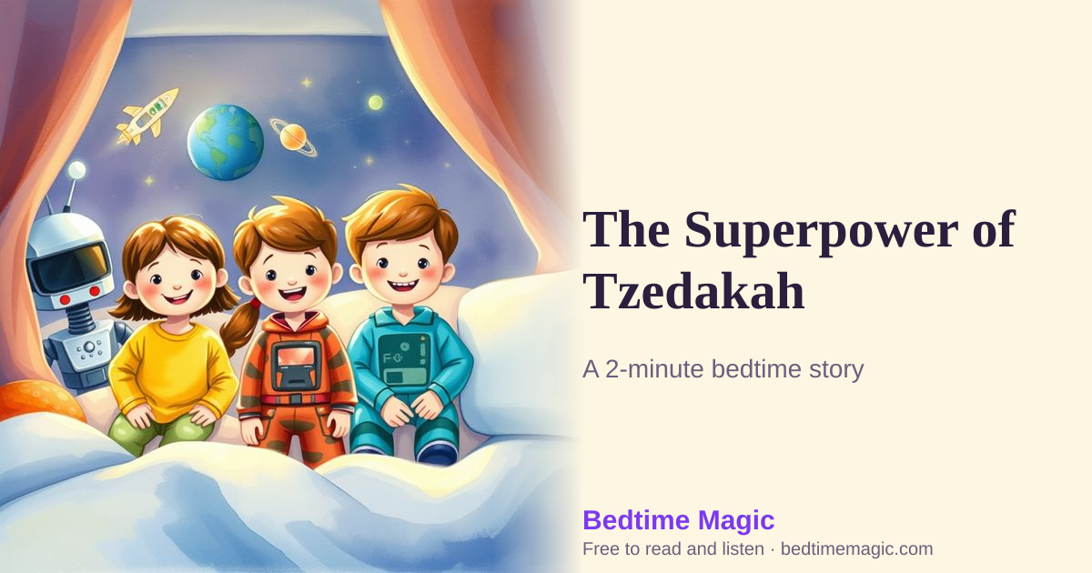 Illustration for The Superpower of Tzedakah