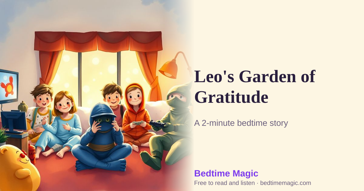 Illustration for Leo's Garden of Gratitude