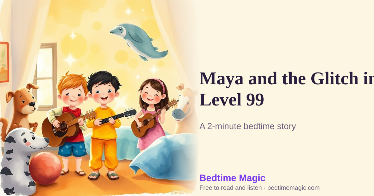 Illustration for Maya and the Glitch in Level 99