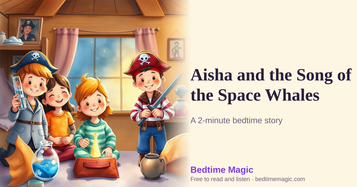 Illustration for Aisha and the Song of the Space Whales