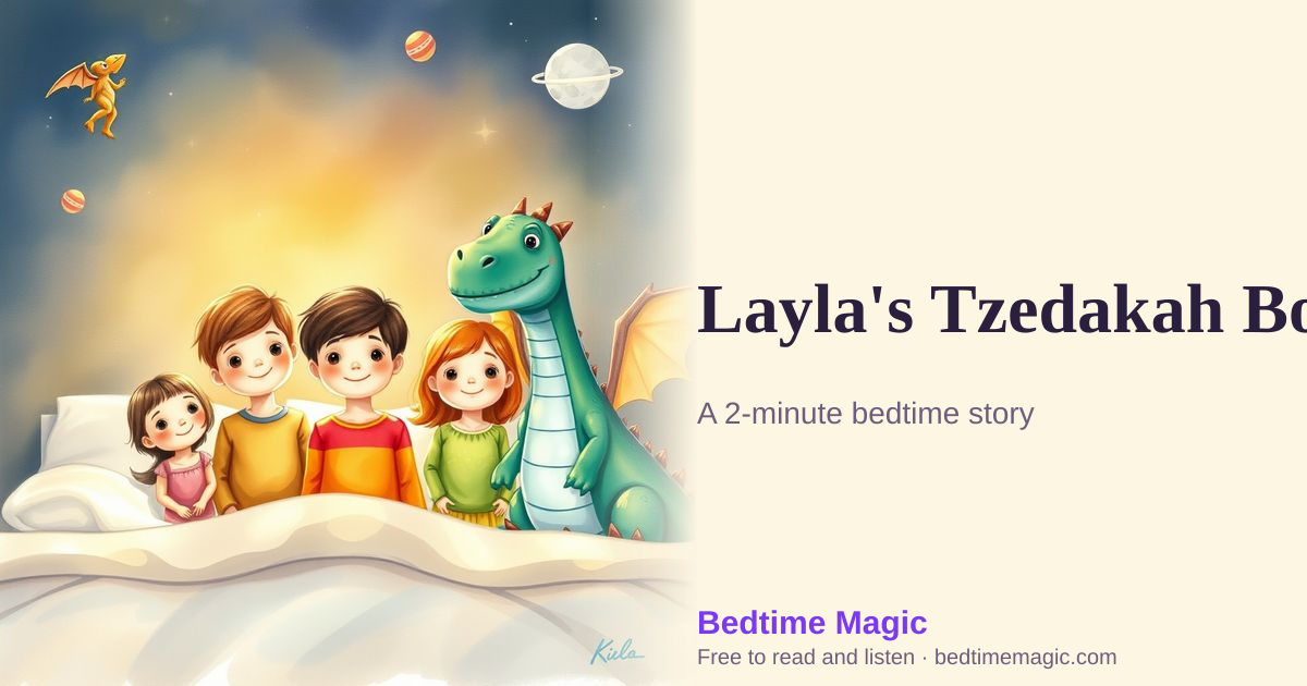 Illustration for Layla's Tzedakah Box