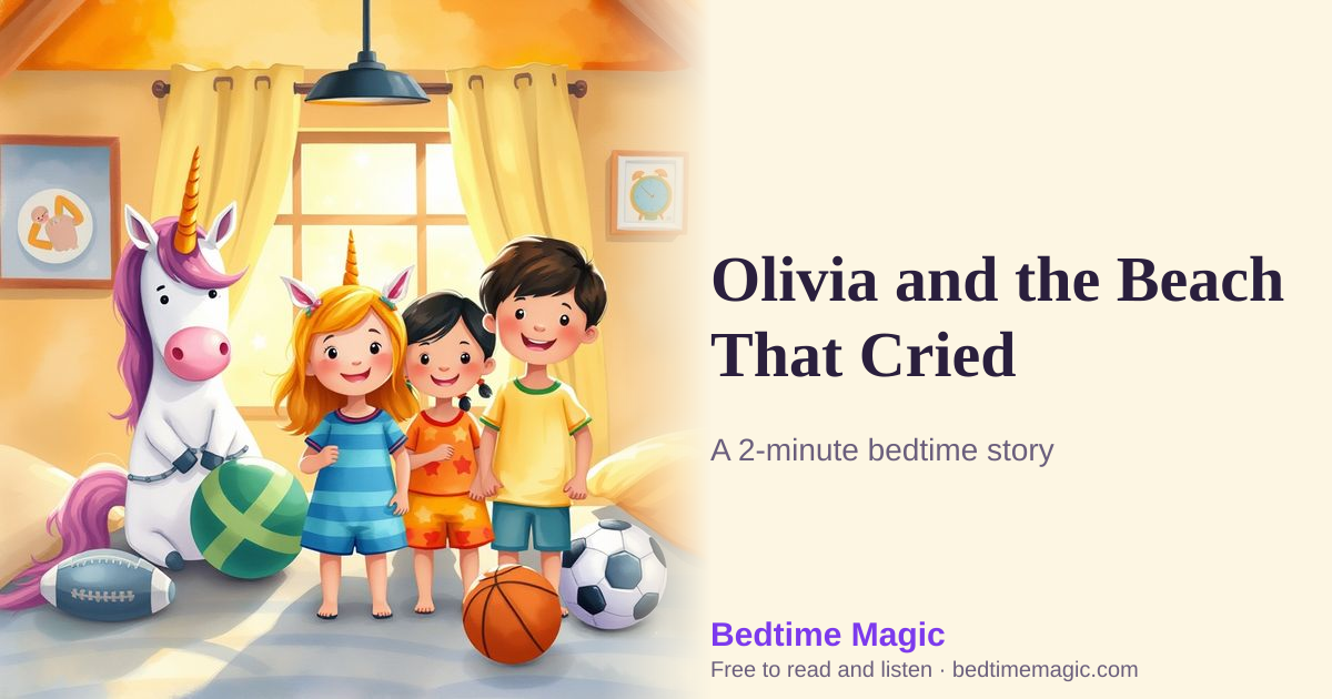 Illustration for Olivia and the Beach That Cried