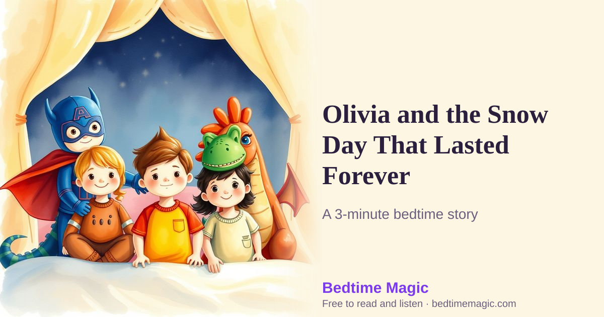 Illustration for Olivia and the Snow Day That Lasted Forever