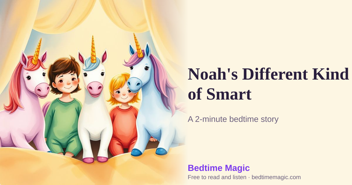 Illustration for Noah's Different Kind of Smart