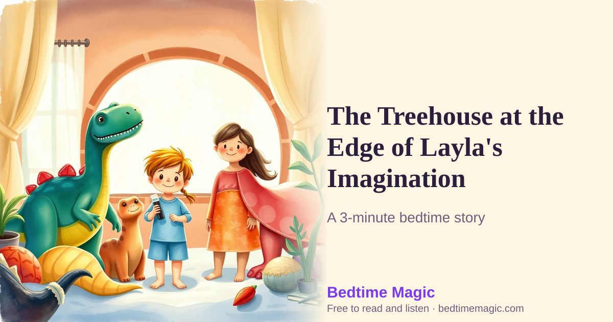 Illustration for The Treehouse at the Edge of Layla's Imagination