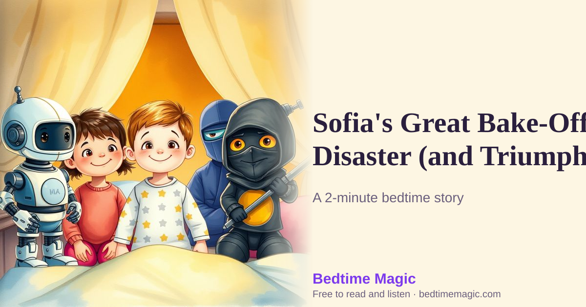 Illustration for Sofia's Great Bake-Off Disaster (and Triumph)