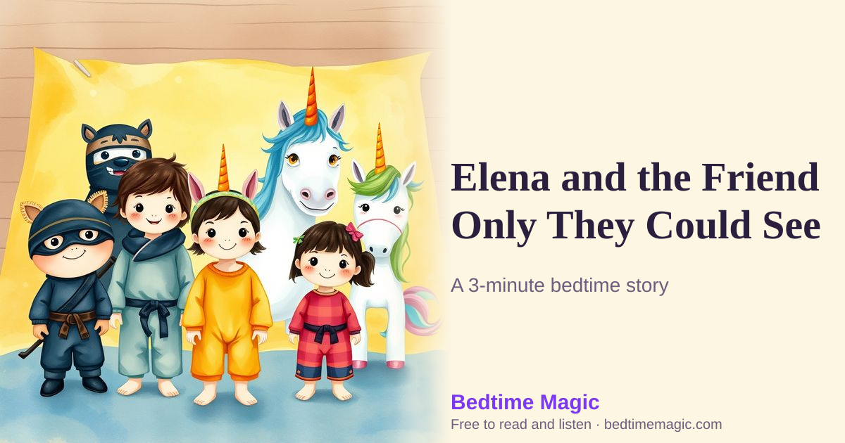 Illustration for Elena and the Friend Only They Could See