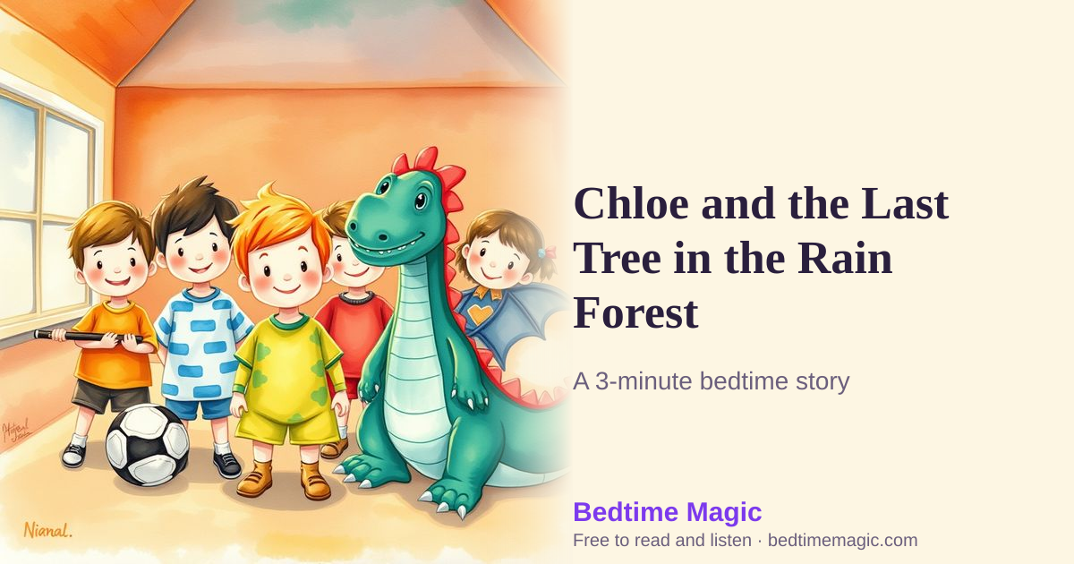 Illustration for Chloe and the Last Tree in the Rain Forest