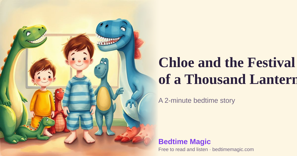 Illustration for Chloe and the Festival of a Thousand Lanterns