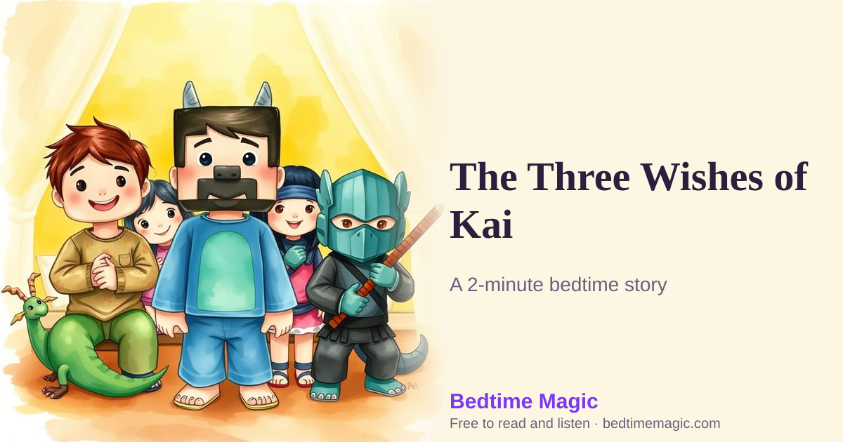 Illustration for The Three Wishes of Kai