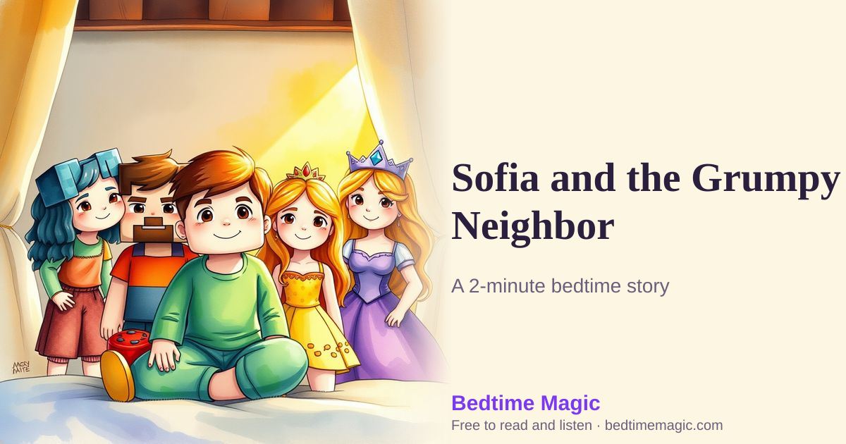 Illustration for Sofia and the Grumpy Neighbor