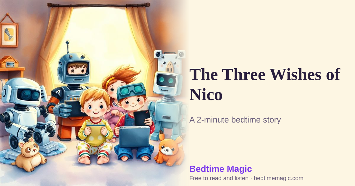 Illustration for The Three Wishes of Nico