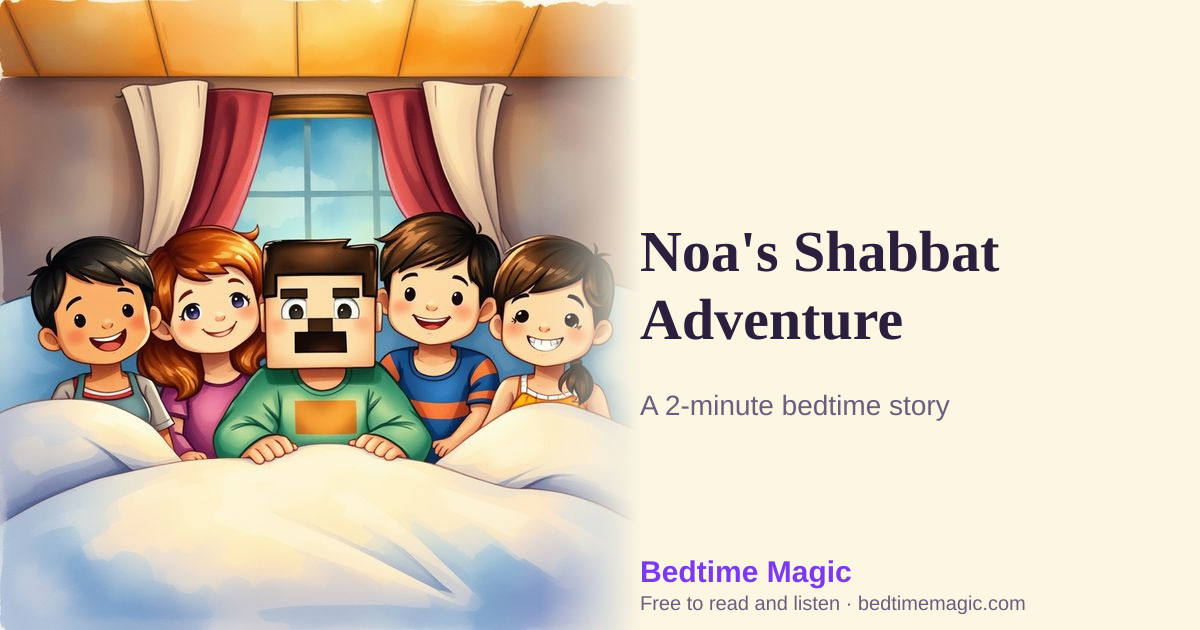 Illustration for Noa's Shabbat Adventure