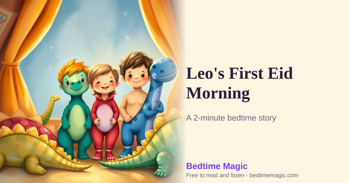 Illustration for Leo's First Eid Morning
