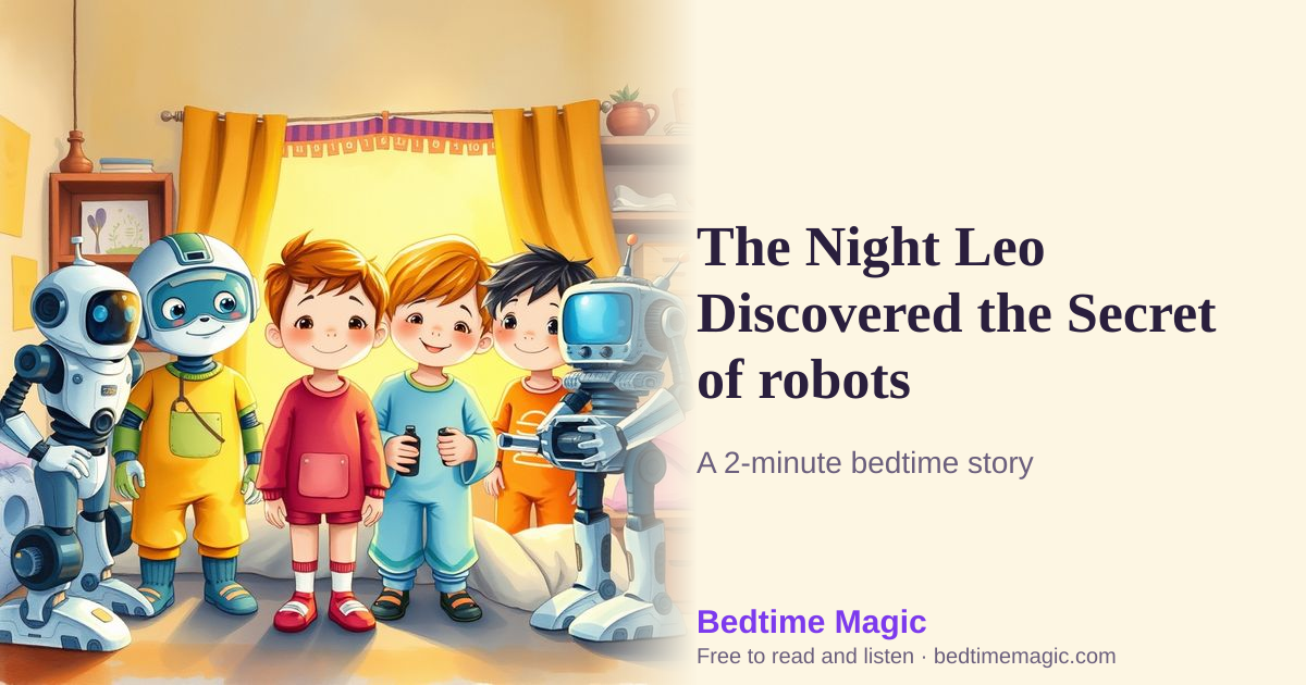 Illustration for The Night Leo Discovered the Secret of robots