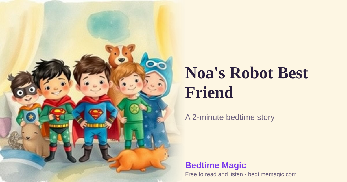 Illustration for Noa's Robot Best Friend