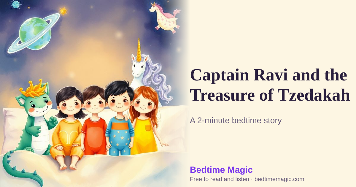 Illustration for Captain Ravi and the Treasure of Tzedakah