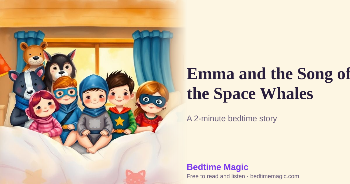 Illustration for Emma and the Song of the Space Whales