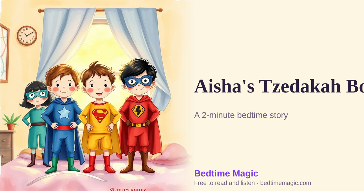 Illustration for Aisha's Tzedakah Box