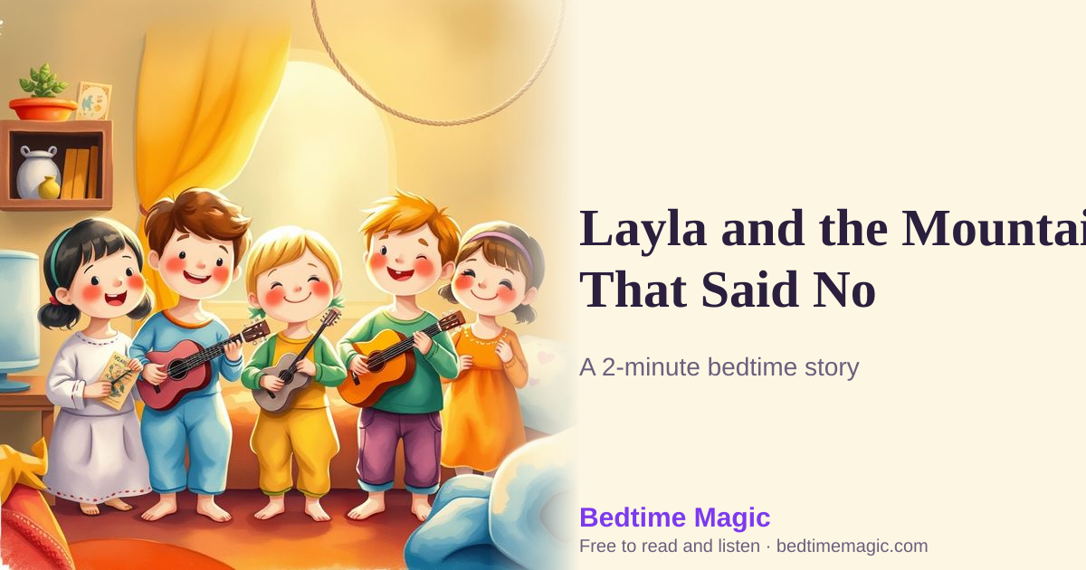 Illustration for Layla and the Mountain That Said No