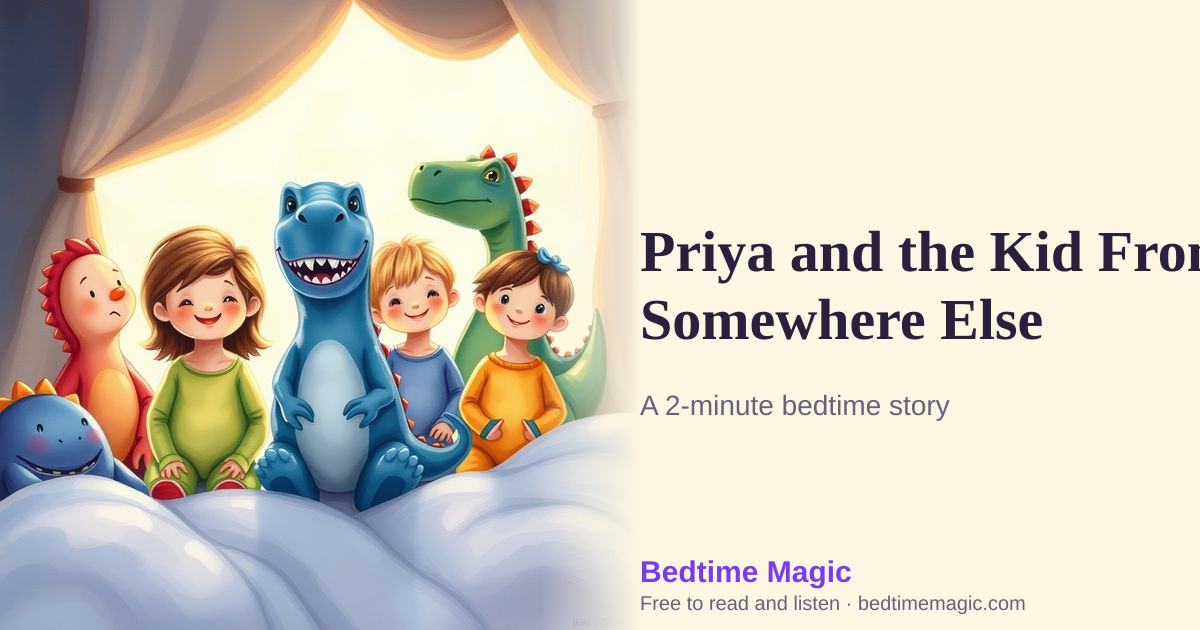Illustration for Priya and the Kid From Somewhere Else