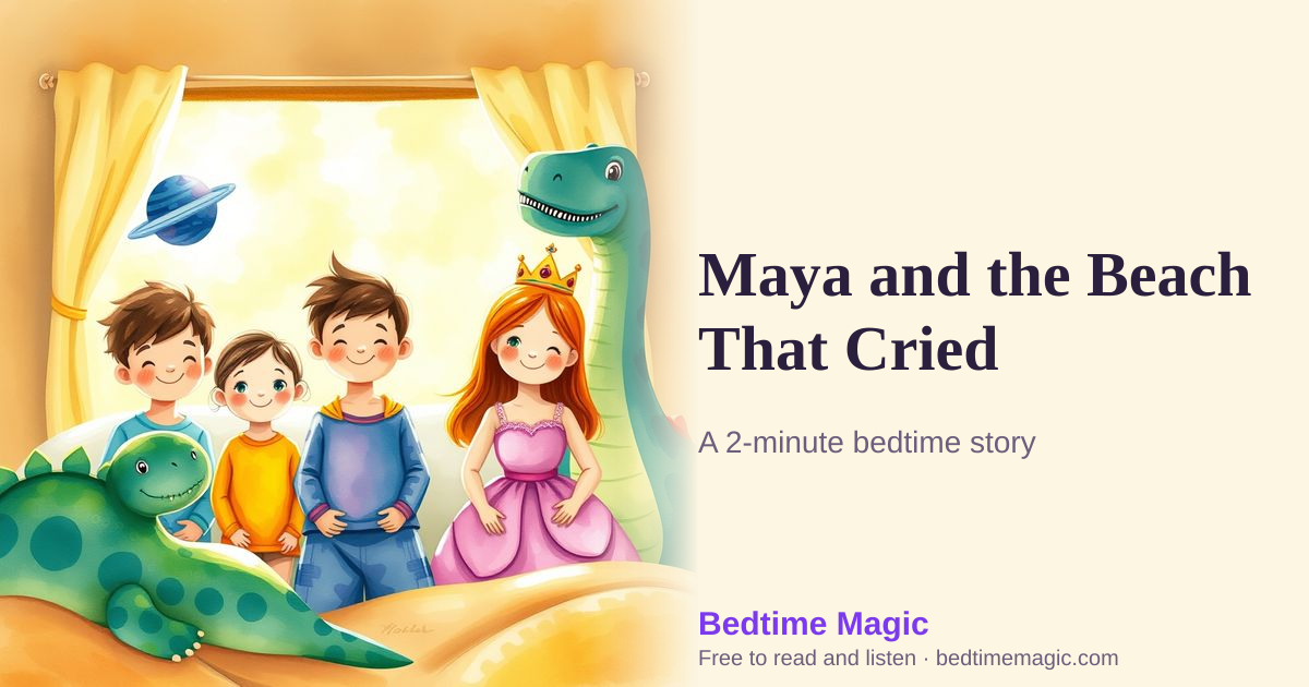 Illustration for Maya and the Beach That Cried