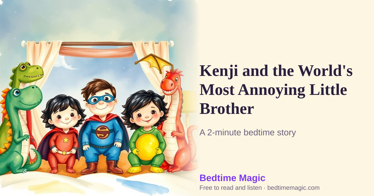 Illustration for Kenji and the World's Most Annoying Little Brother