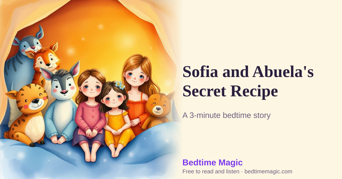 Illustration for Sofia and Abuela's Secret Recipe