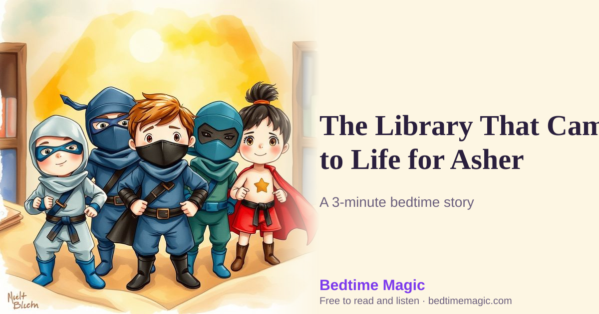 Illustration for The Library That Came to Life for Asher