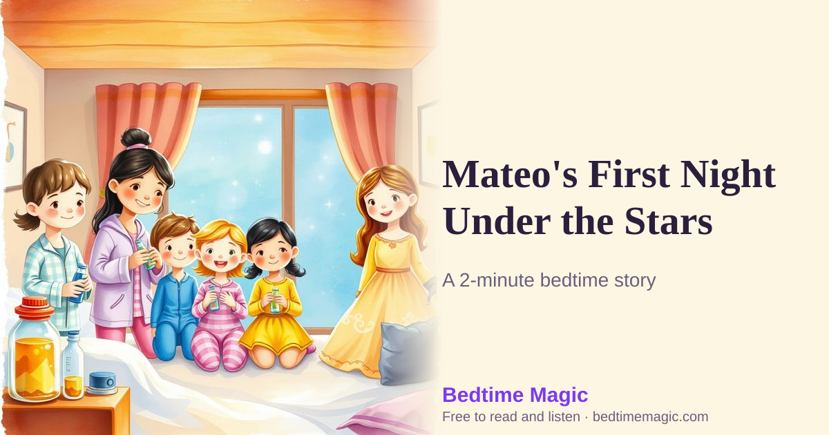 Illustration for Mateo's First Night Under the Stars