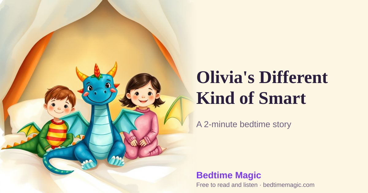 Illustration for Olivia's Different Kind of Smart