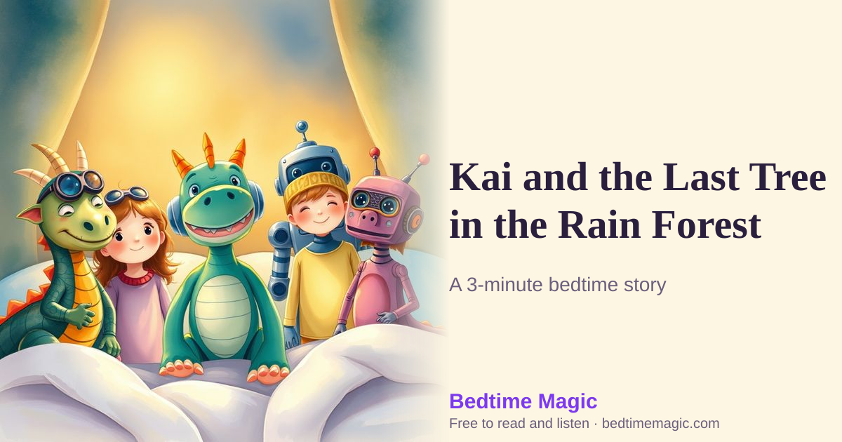 Illustration for Kai and the Last Tree in the Rain Forest