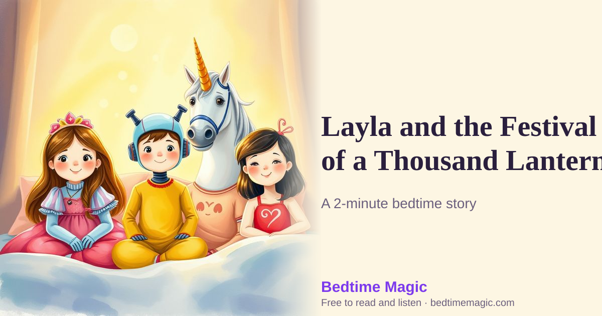 Illustration for Layla and the Festival of a Thousand Lanterns