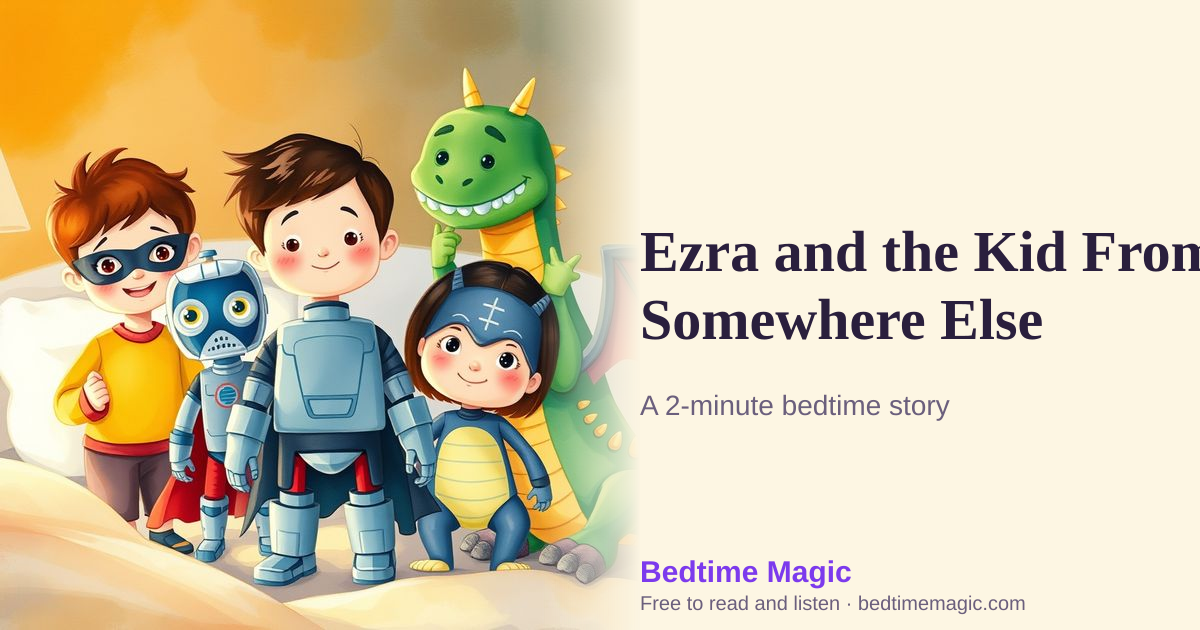Illustration for Ezra and the Kid From Somewhere Else