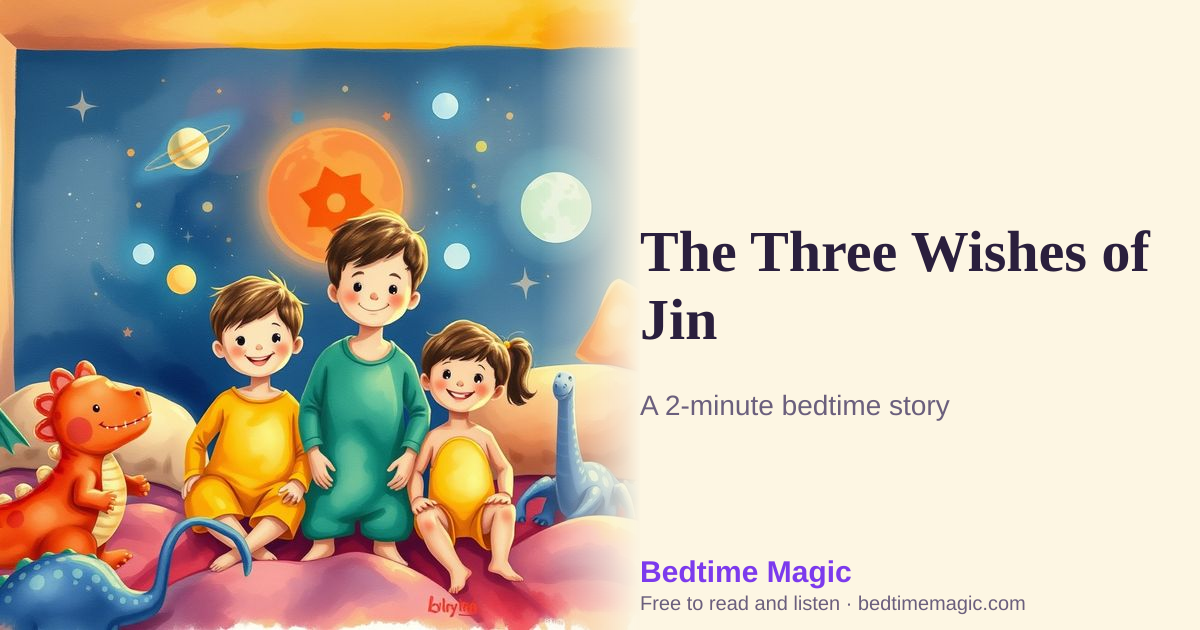 Illustration for The Three Wishes of Jin