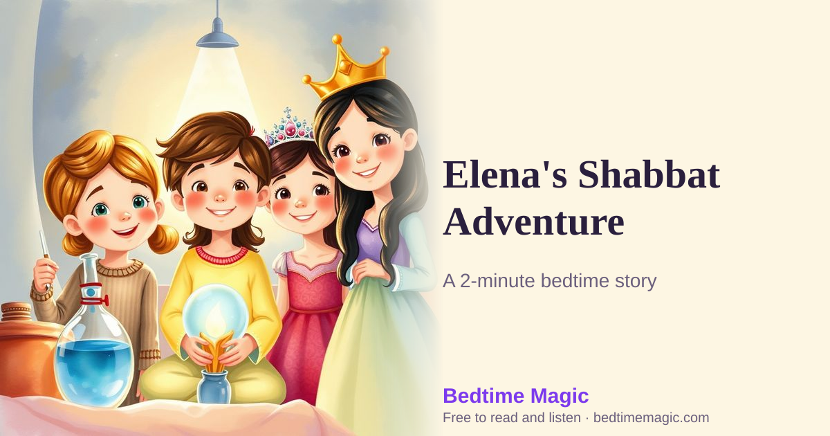 Illustration for Elena's Shabbat Adventure