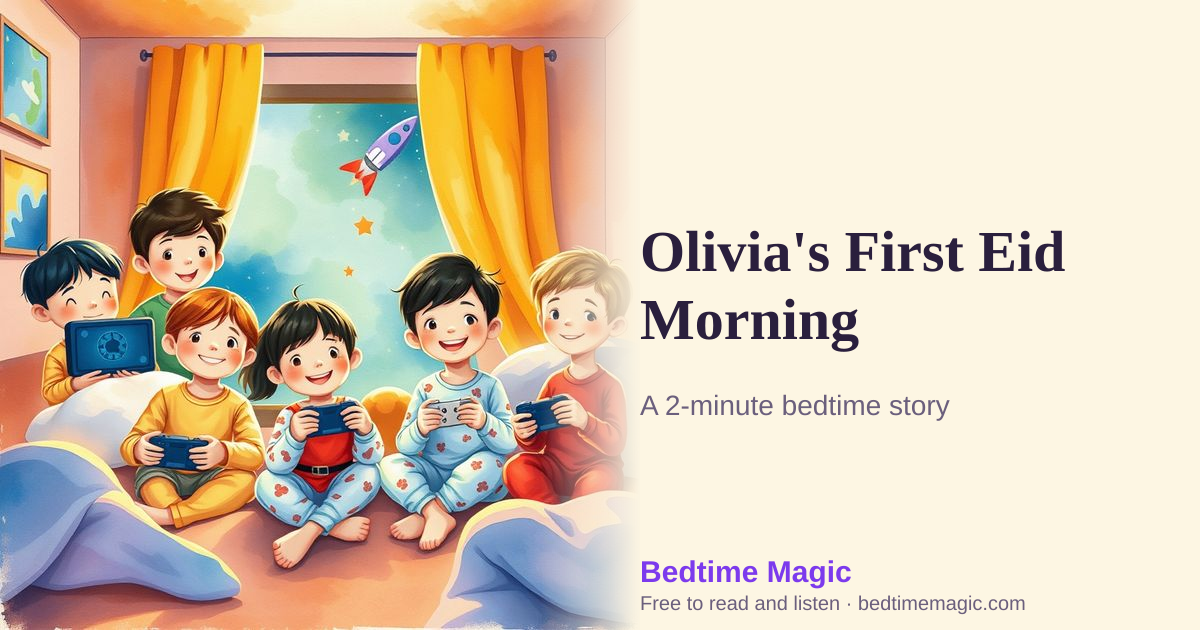 Illustration for Olivia's First Eid Morning