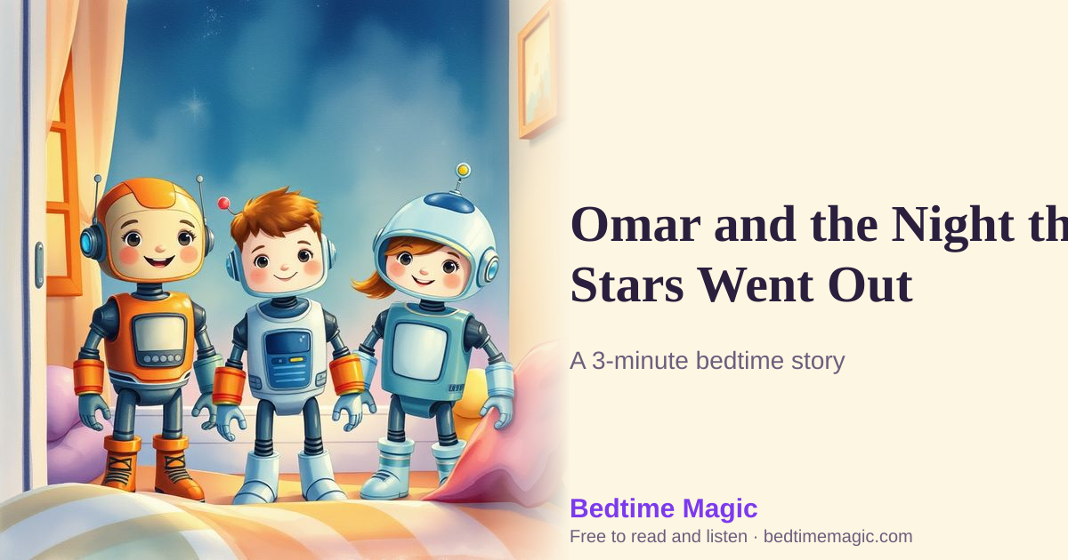Illustration for Omar and the Night the Stars Went Out